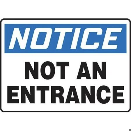 Accuform OSHA NOTICE SAFETY SIGN NOT AN SHMADM810VA SHMADM810VA